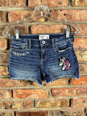Abercrombie Kids midi short Denim Shorts Girls 11/12